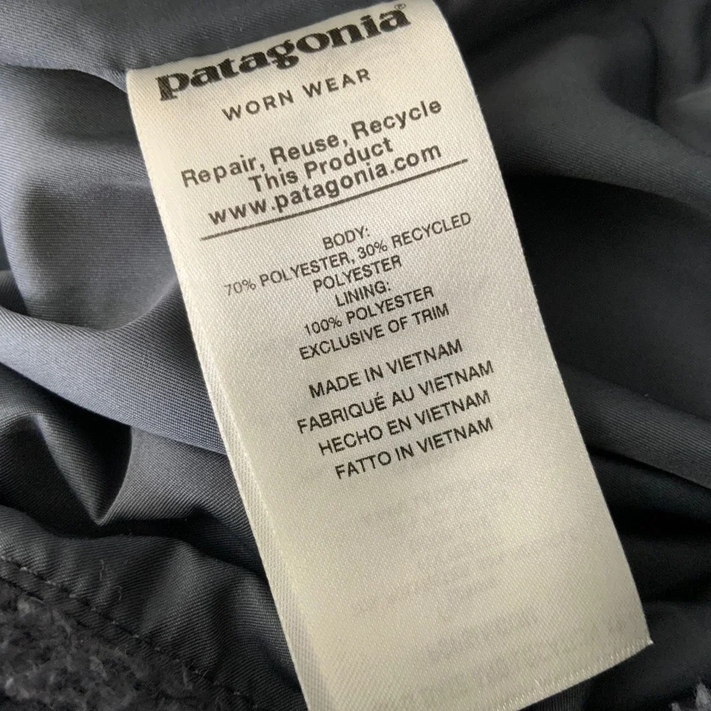 Patagonia Fleece Jacket Full Zip Gray Women's Medium Cozy Warm Outdoor - Picture 8 of 8